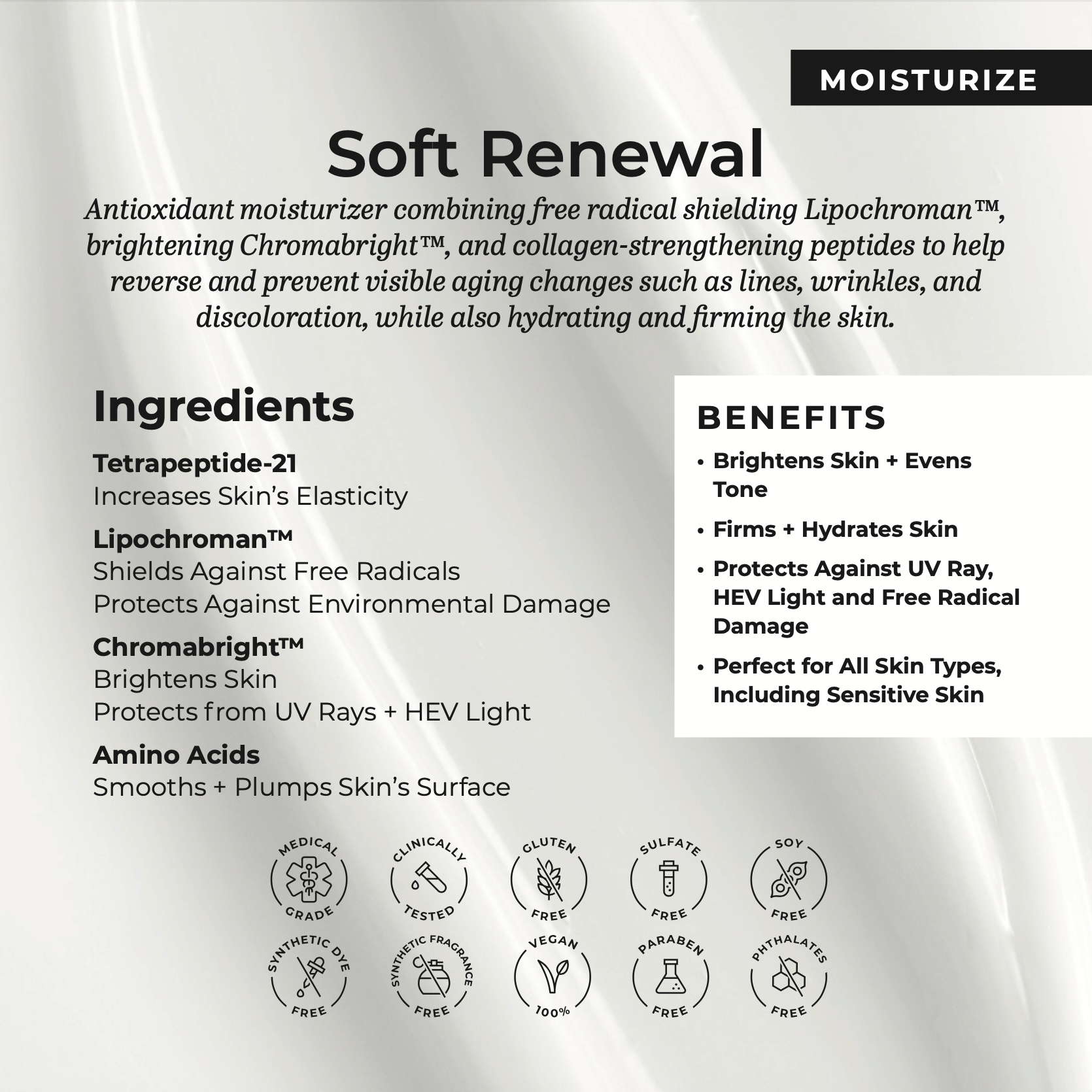 SOFT RENEWAL product snapshot 