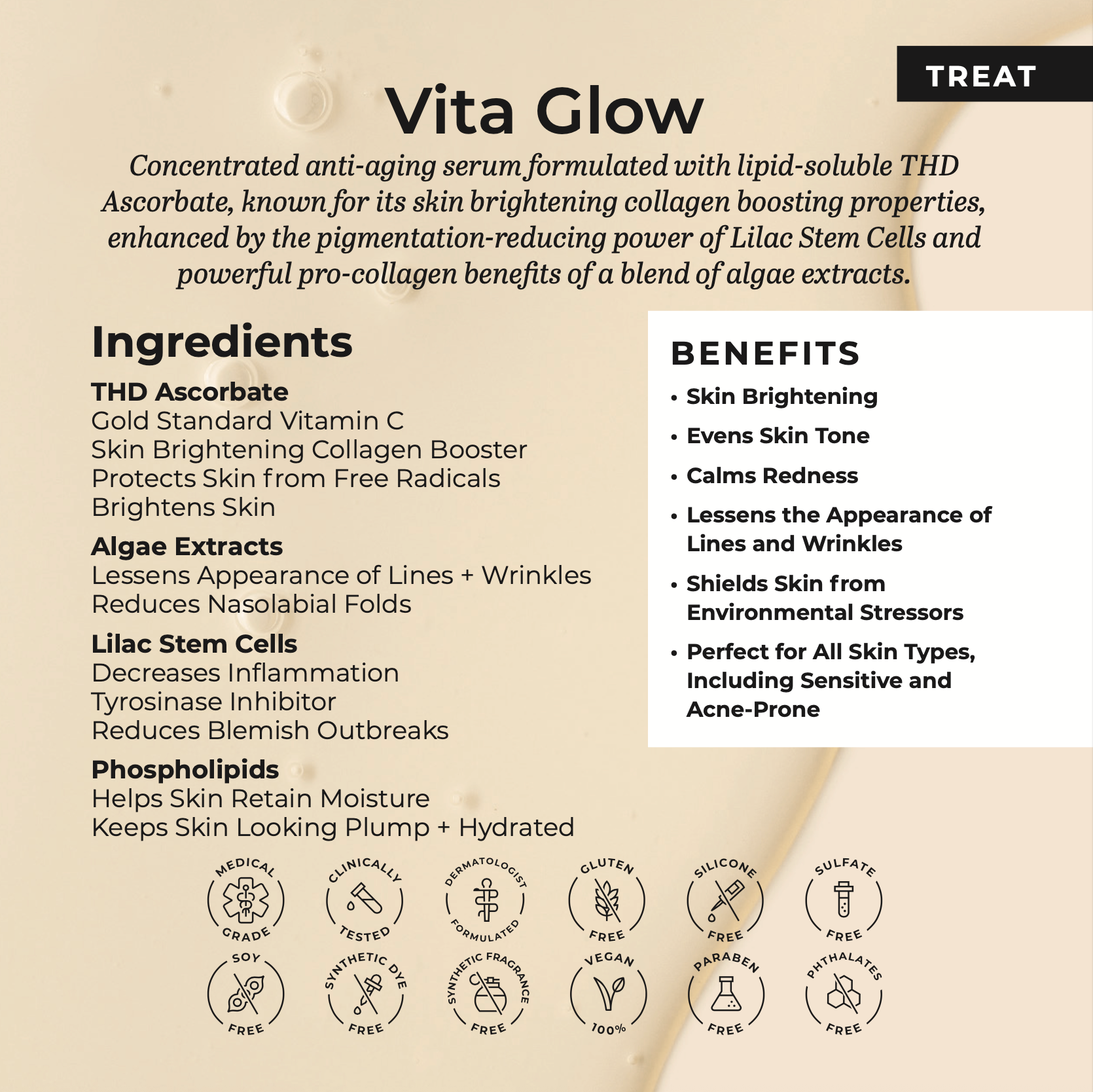 VITAGLOW product benefits