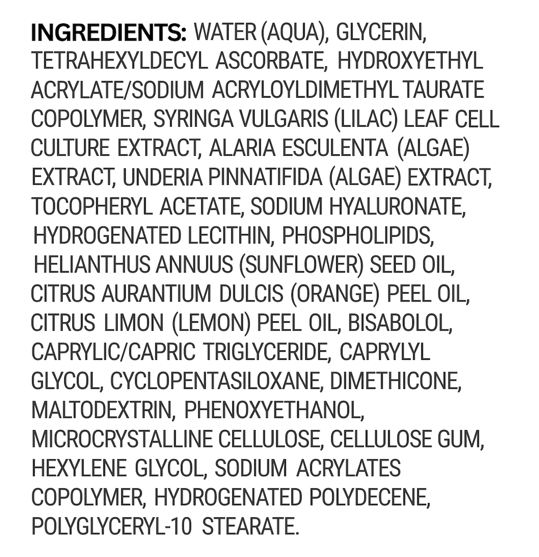 VITAGLOW product ingredients